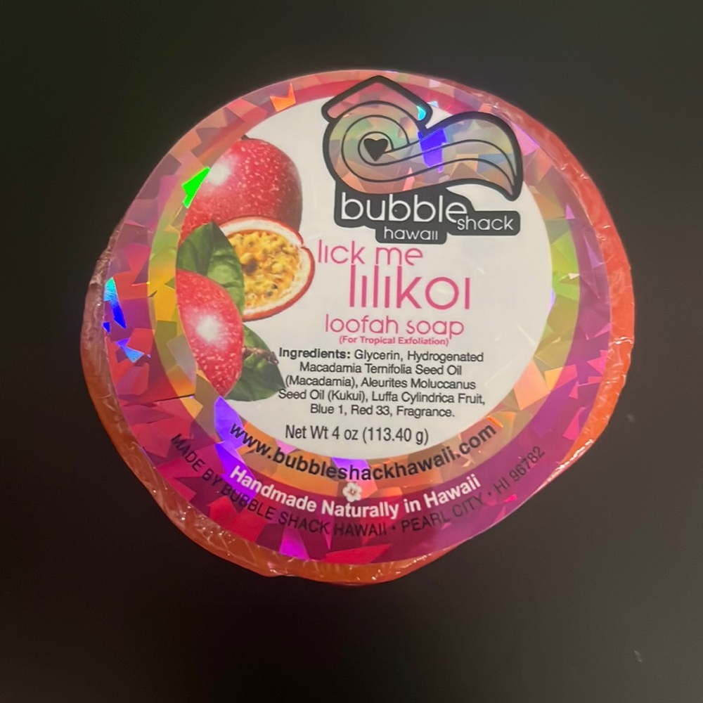 Loofah soap bubble shack Hawaii
